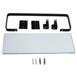 Bathroom Rack Thickened Durable Large Storage Space Strong Load Bearing Capacity Single Layer Black Shelf
