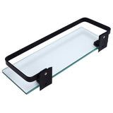 Bathroom Rack Thickened Durable Large Storage Space Strong Load Bearing Capacity Single Layer Black Shelf In Australia - Darrahopens