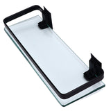 Bathroom Rack Thickened Durable Large Storage Space Strong Load Bearing Capacity Single Layer Black Shelf