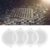 50Pcs Shower Drain Hair Catcher Fiberglass Practical Convenient Dense Mesh Shower Hair Catcher9cm Diameter, 3mm Mesh