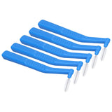 5pcs L Shaped Interdental Brushes Effective Cleaning Plaque Removal Braces Brush for Tooth Care Blue