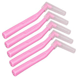 5pcs L Shaped Interdental Brushes Effective Cleaning Plaque Removal Braces Brush for Tooth Care Pink In Australia - Darrahopens