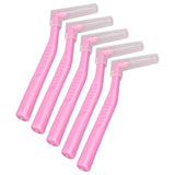 5pcs L Shaped Interdental Brushes Effective Cleaning Plaque Removal Braces Brush for Tooth Care Pink In Australia - Darrahopens