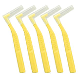 5pcs L Shaped Interdental Brushes Effective Cleaning Plaque Removal Braces Brush for Tooth Care Yellow In Australia - Darrahopens