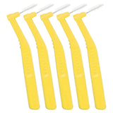 5pcs L Shaped Interdental Brushes Effective Cleaning Plaque Removal Braces Brush for Tooth Care Yellow In Australia - Darrahopens