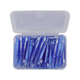 60Pcs Interdental Brush Practical Slim Braces Cleaner with PP Handle for Adults Children Orthodontic Care Blue