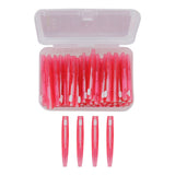 60Pcs Interdental Brush Practical Slim Braces Cleaner with PP Handle for Adults Children Orthodontic Care Pink In Australia - Darrahopens