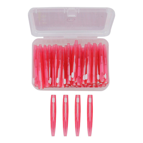 60Pcs Interdental Brush Practical Slim Braces Cleaner with PP Handle for Adults Children Orthodontic Care Pink In Australia - Darrahopens