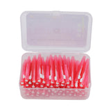 60Pcs Interdental Brush Practical Slim Braces Cleaner with PP Handle for Adults Children Orthodontic Care Pink In Australia - Darrahopens