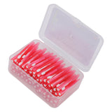 60Pcs Interdental Brush Practical Slim Braces Cleaner with PP Handle for Adults Children Orthodontic Care Pink In Australia - Darrahopens