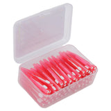 60Pcs Interdental Brush Practical Slim Braces Cleaner with PP Handle for Adults Children Orthodontic Care Pink In Australia - Darrahopens