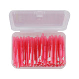 60Pcs Interdental Brush Practical Slim Braces Cleaner with PP Handle for Adults Children Orthodontic Care Pink In Australia - Darrahopens