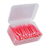 60Pcs Interdental Brush Practical Slim Braces Cleaner with PP Handle for Adults Children Orthodontic Care Pink In Australia - Darrahopens