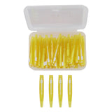 60Pcs Interdental Brush Practical Slim Braces Cleaner with PP Handle for Adults Children Orthodontic Care Yellow In Australia - Darrahopens