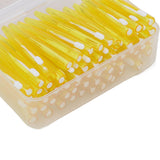 60Pcs Interdental Brush Practical Slim Braces Cleaner with PP Handle for Adults Children Orthodontic Care Yellow In Australia - Darrahopens