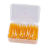 60Pcs Interdental Brush Practical Slim Braces Cleaner with PP Handle for Adults Children Orthodontic Care Orange In Australia - Darrahopens
