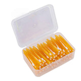60Pcs Interdental Brush Practical Slim Braces Cleaner with PP Handle for Adults Children Orthodontic Care Orange In Australia - Darrahopens