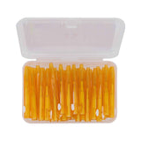 60Pcs Interdental Brush Practical Slim Braces Cleaner with PP Handle for Adults Children Orthodontic Care Orange In Australia - Darrahopens