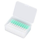 Interdental Brush Disposable Soft Dental Cleaning Floss Toothpicks for Oral Care Adults Children 160pcs Green