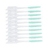 Interdental Brush Disposable Soft Dental Cleaning Floss Toothpicks for Oral Care Adults Children 160pcs Green