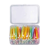 60Pcs Interdental Brush Floss Interdental Cleaning Brush with PP Handle for Adults Children Oral Care In Australia - Darrahopens