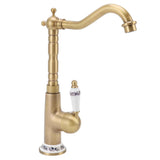 Antique Kitchen Faucet Gold All Copper European Antique Hot Cold Mixed 360° Rotating Kitchen Bathroom Sink Faucet Antique Color In Australia - Darrahopens