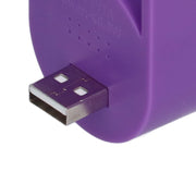 Car Air Purifier Negative Ion Plug in Smoke Removing USB Powered 5V for Home OfficePurple
