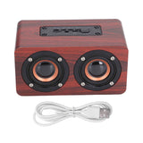 Speaker Portable Red Dual Speakers Voice Call Usb Charging Wooden Speaker Subwoofer In Australia - Darrahopens