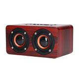 Speaker Portable Red Dual Speakers Voice Call Usb Charging Wooden Speaker Subwoofer In Australia - Darrahopens