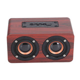 Speaker Portable Red Dual Speakers Voice Call Usb Charging Wooden Speaker Subwoofer In Australia - Darrahopens