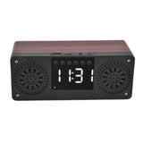 Speaker Red Double Speaker Digital Display Clock 360° Three Dimensional Surround Wooden Speaker Subwoofer In Australia - Darrahopens