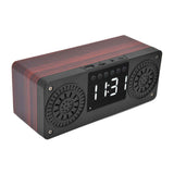 Speaker Red Double Speaker Digital Display Clock 360° Three Dimensional Surround Wooden Speaker Subwoofer In Australia - Darrahopens