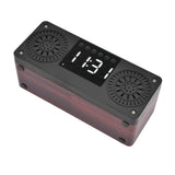 Speaker Red Double Speaker Digital Display Clock 360° Three Dimensional Surround Wooden Speaker Subwoofer In Australia - Darrahopens