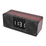 Speaker Red Double Speaker Digital Display Clock 360° Three Dimensional Surround Wooden Speaker Subwoofer In Australia - Darrahopens