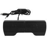 Laptop Speakers USB Powered Wired Monitor Soundbar Stereo Sound with Screen Clip for Monitor Notebook Tablets TV
