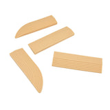 4PCS Universal Sweeper Door Sill Stair Wheelchair Door Sill Free Assembly Rubber Door Threshold ProtectBeige