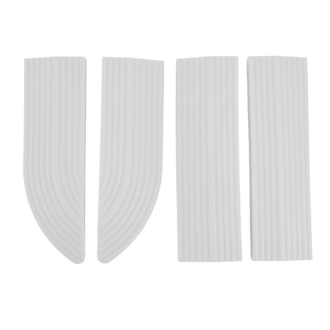 4PCS Universal Sweeper Door Sill Stair Wheelchair Door Sill Free Assembly Rubber Door Threshold ProtectWhite In Australia - Darrahopens