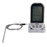 Wireless Thermometer Timer Overtime Alarm Function Practical Temperature Meter for Kitchen Barbecue Cooking