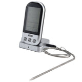 Wireless Thermometer Timer Overtime Alarm Function Practical Temperature Meter for Kitchen Barbecue Cooking