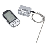 Wireless Thermometer Timer Overtime Alarm Function Practical Temperature Meter for Kitchen Barbecue Cooking