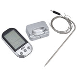 Wireless Thermometer Timer Overtime Alarm Function Practical Temperature Meter for Kitchen Barbecue Cooking