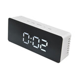 LED Clock Multifunctional USB Powered 3 Lighting Modes Snooze Time Celsius Fahrenheit Display Digital Alarm ClockWhite