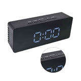 LED Clock Multifunctional USB Powered 3 Lighting Modes Snooze Time Celsius Fahrenheit Display Digital Alarm ClockBlack In Australia - Darrahopens