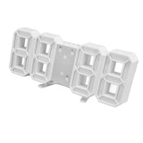 Digital Wall Clock Modern Design Temperature Display Alarm Function Sound Control Auto Sleep LED Wall ClockWhite