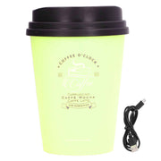 USB Humidifier 300ml Coffee Cup Low Noise Auto Off Compact Lightweight Space Saving Mini Humidifier for Car Home OfficeGreen In Australia - Darrahopens