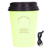 USB Humidifier 300ml Coffee Cup Low Noise Auto Off Compact Lightweight Space Saving Mini Humidifier for Car Home OfficeGreen In Australia - Darrahopens