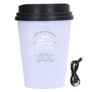 USB Humidifier 300ml Coffee Cup Low Noise Auto Off Compact Lightweight Space Saving Mini Humidifier for Car Home OfficePurple In Australia - Darrahopens
