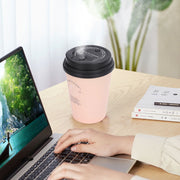 USB Humidifier 300ml Coffee Cup Low Noise Auto Off Compact Lightweight Space Saving Mini Humidifier for Car Home OfficePink