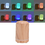 200ml Wood Grain Humidifier Aroma Air Humidifier USB Powered Night Light Humidifier for Bedroom