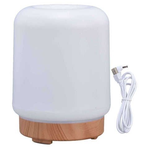 200ml Wood Grain Humidifier USB Powered Aroma Air Humidifier Night Light Humidifier for Bedroom Living Rooms Office In Australia - Darrahopens
